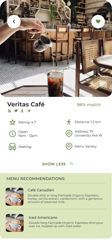Volta — café detail